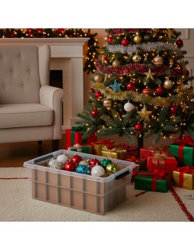 2er Aufbewahrungsbox Weihnachten Christmasbox Christbaumschmuck Weihnachtskugeln