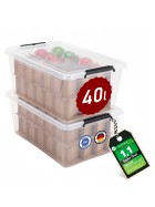 2er Aufbewahrungsbox Weihnachten Christmasbox Christbaumschmuck Weihnachtskugeln