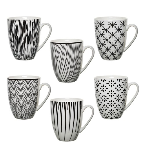 6 Tassen Kaffeebecher groß Kaffeetasse Kaffeetassen Set...