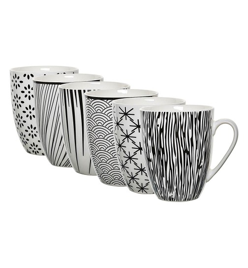 6 Tassen Kaffeebecher groß Kaffeetasse Kaffeetassen Set...