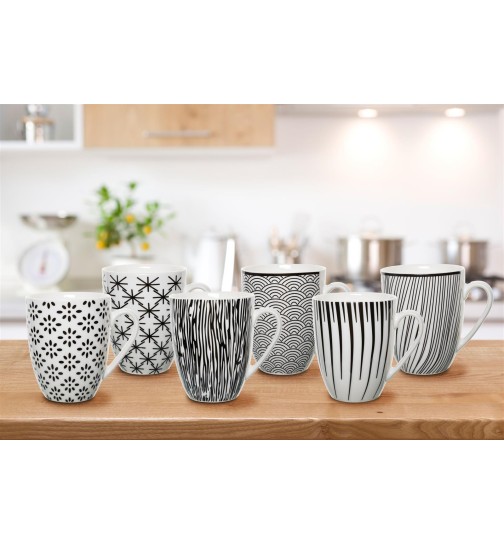 6 Tassen Kaffeebecher groß Kaffeetasse Kaffeetassen Set...