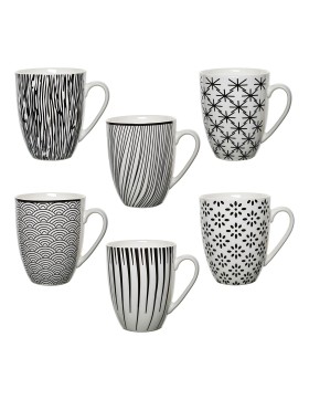 6 Tassen Kaffeebecher groß Kaffeetasse Kaffeetassen Set...