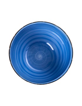 6 x Suppenteller 21 cm blau