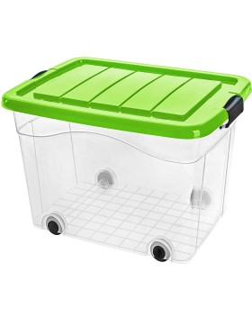 3x Aufbewahrungsbox mit Deckel Kunststoffboxen Box Kisten Stapelboxen 3 Größen