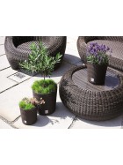 Blumentopf Rattan Blumenkübel Übertopf Pflanzentopf Pflanzkübel Blumenkübel groß