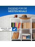 Aufbewahrungsbox Deckel Kunststoffbox Transparent Regalbox Lagerbox Stapelbox 5er Set 6,0 Liter