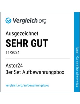 Aufbewahrungsbox mit Deckel 6 Stück Kunststoffboxen...