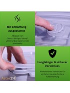 Mikrowellen Topfset 3 tlg. rund