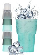 6er Set Trinkbecher 480 ml Kunststoff Cocktail Kinder Becher Glas BPA-frei bunt