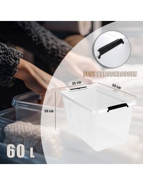 Aufbewahrungsbox 4er Set 60 Liter