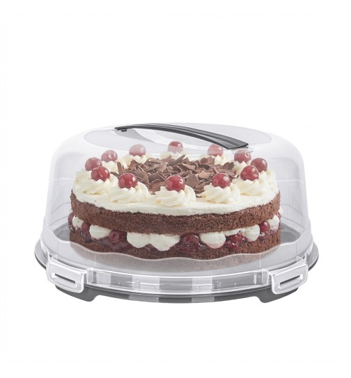 Kuchen Transportbox Tortentransportbox Ø 30cm mit Griff Tortenbox Tortenplatte