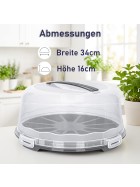 Kuchen Transportbox Tortentransportbox Ø 30cm mit Griff Tortenbox Tortenplatte