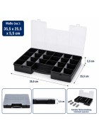 4er Set Sortimentskasten Kleinteilemagazin Organizer Schraubenbox Sortierkasten